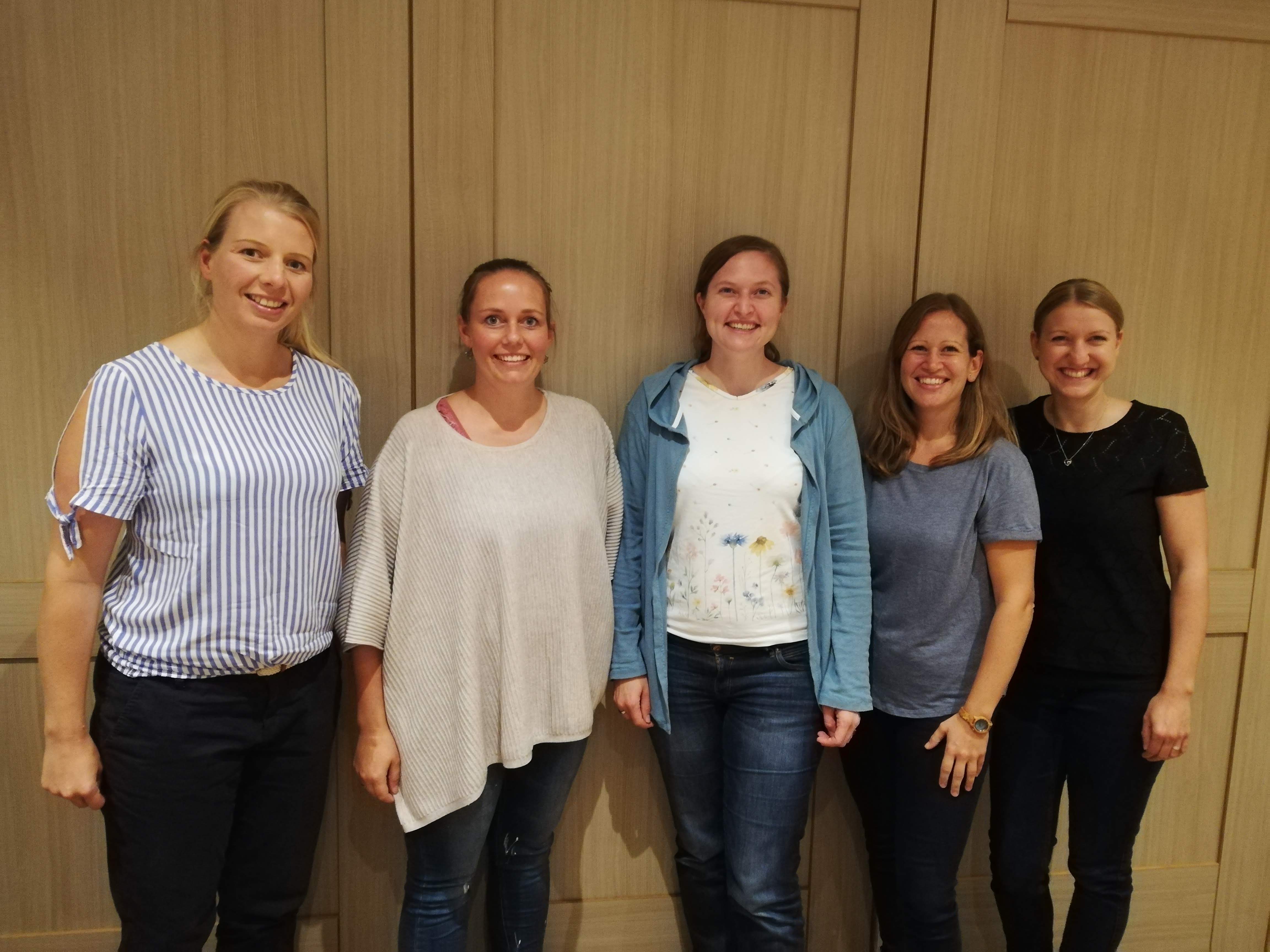  vl. Daniela Feicht, Katrin Setzmüller, Evelyne Güntner, Carolin Heiß, Daniela Stowasser 